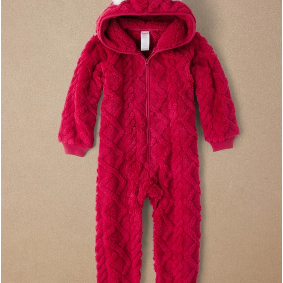 NWT Gymboree Kids Cable Knit One-Piece Pajamas - Gymmies 10/12 - Picture 1 of 5